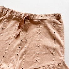 Load image into Gallery viewer, H&amp;M Brown Embroidered Frill Shorts - 2-3 years
