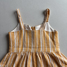 Load image into Gallery viewer, Primark Yellow Stripe Linen Mix Dress - 2-3 years
