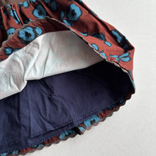 Load image into Gallery viewer, Zara Burgundy Blue Flowers Skirt - 9 Years
