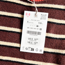 Load image into Gallery viewer, Zara Brown Stripe Jumper - 5 years - BNWT

