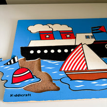 Load image into Gallery viewer, Vintage 80’s Kiddicraft Boats Puzzle
