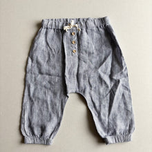 Load image into Gallery viewer, The Simple Folk Blue Stripe Linen Trousers - 2-3 years

