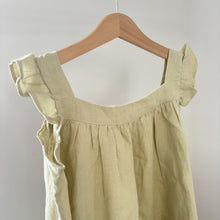 Load image into Gallery viewer, Nellie Quats Green Linen Oversized Dress - 6 years - BNWT
