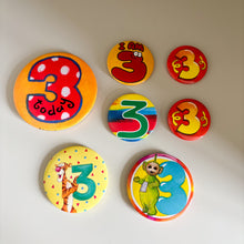Load image into Gallery viewer, Vintage 3rd Birthday Badges
