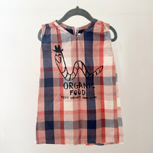 Load image into Gallery viewer, Bobo Choses Organic Food Plaid Summer Dress - 4-5 years
