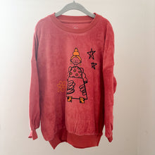 Load image into Gallery viewer, Kapbula Organics Towelling Lady Illustration Sweater - 6-7 years BNWT
