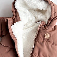 Load image into Gallery viewer, H&amp;M Brown Padded Snowsuit - 0-1 months

