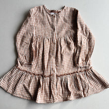 Load image into Gallery viewer, Zara Brown Gingham Dress - 4-5 years
