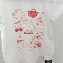 Load image into Gallery viewer, Little Drop in the Ocean White Picnic T-Shirt - 2-3 years
