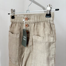 Load image into Gallery viewer, Zara Beige Linen Trousers - 4 years
