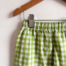 Load image into Gallery viewer, Handmade Green Gingham Trousers - 3-4 years
