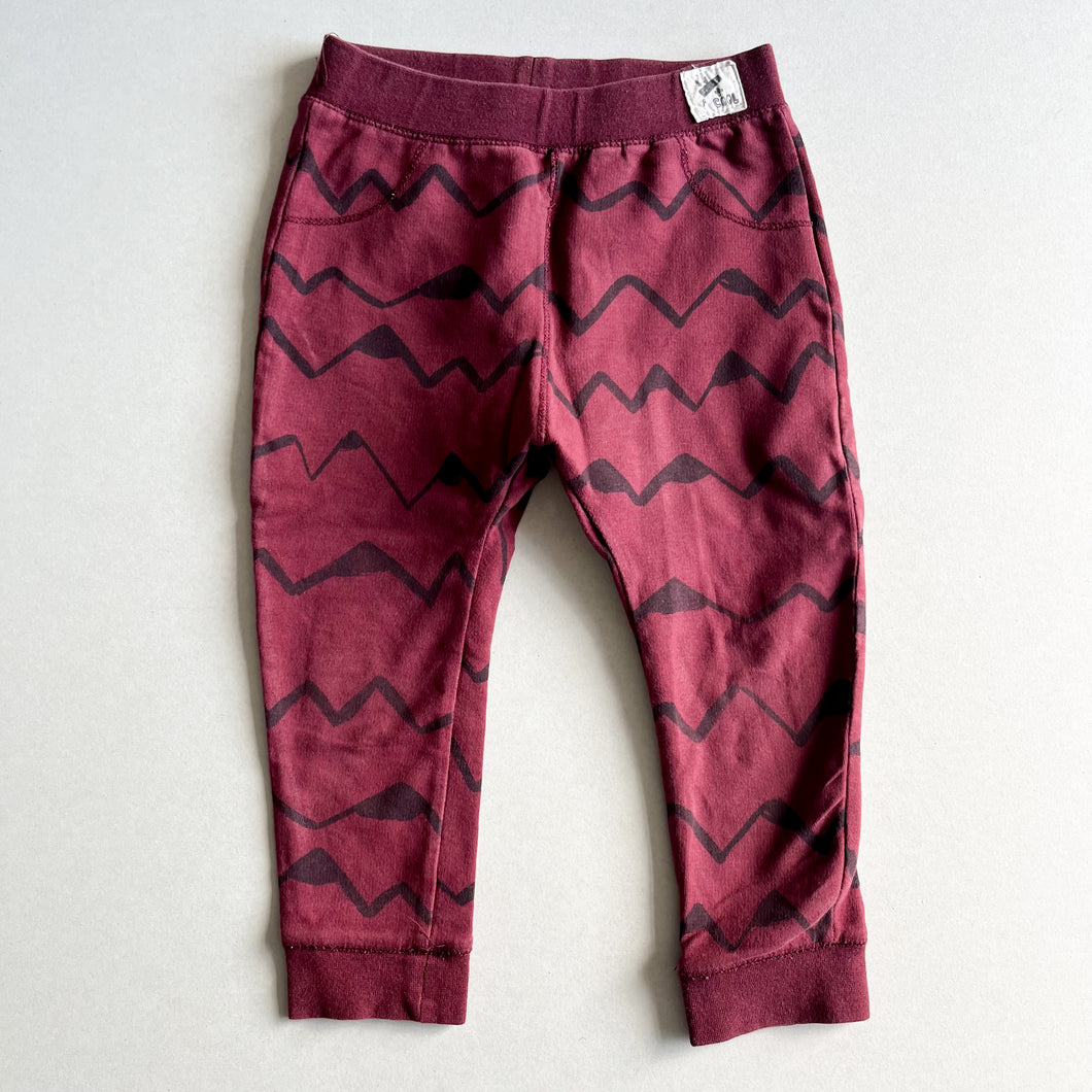 Zara Maroon Leggings - 2-3 years