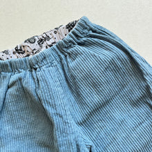 Load image into Gallery viewer, Bobbi (Handmade) Blue Cord Lined Trousers - 12-18 months
