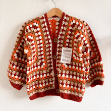 Load image into Gallery viewer, Handmade Autumnal Crochet Cardigan - 2-4 years (new!)
