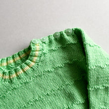 Load image into Gallery viewer, Handknit Green Jumper - 6-12 months
