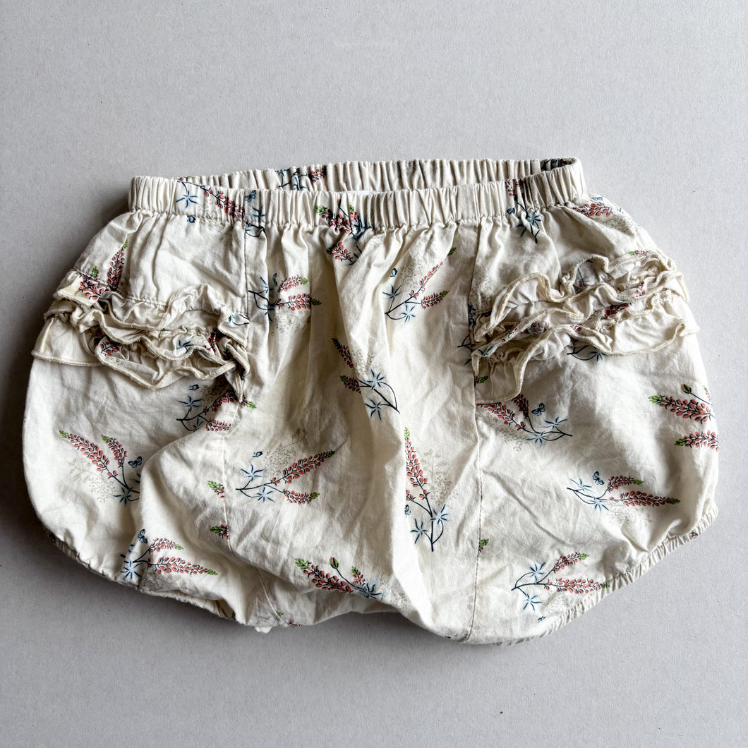Happyology Cream Floral Bloomers - 18-24 months