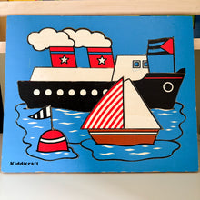 Load image into Gallery viewer, Vintage 80’s Kiddicraft Boats Puzzle
