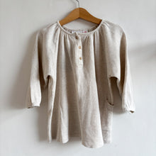 Load image into Gallery viewer, Zara Cream Ribbed Smock Dress - 2-3 years
