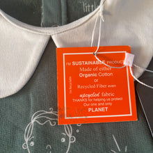 Load image into Gallery viewer, Kapbula Organics Green Faces Sweater with Collar - 6-7 years - BNWT
