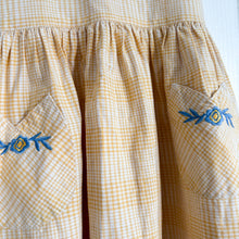 Load image into Gallery viewer, Vintage Yellow Gingham Dress - 4-5 years
