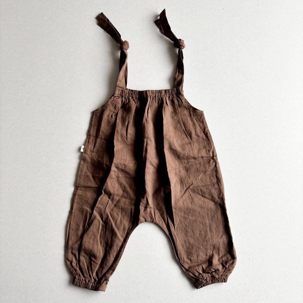 Korean (Aosta) Brown Overalls - 1-2 years