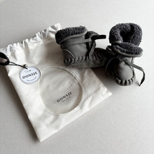 Load image into Gallery viewer, Donsje Grey Booties - 6-12 months
