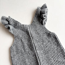 Load image into Gallery viewer, Zara Grey Knit Dungarees - frill - 9-12 months
