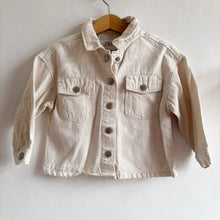 Load image into Gallery viewer, Zara Cream Denim Shacket - 1-2 years
