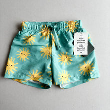 Load image into Gallery viewer, H&amp;M Green Sun Swim Shorts - BNWT - 4-5 years
