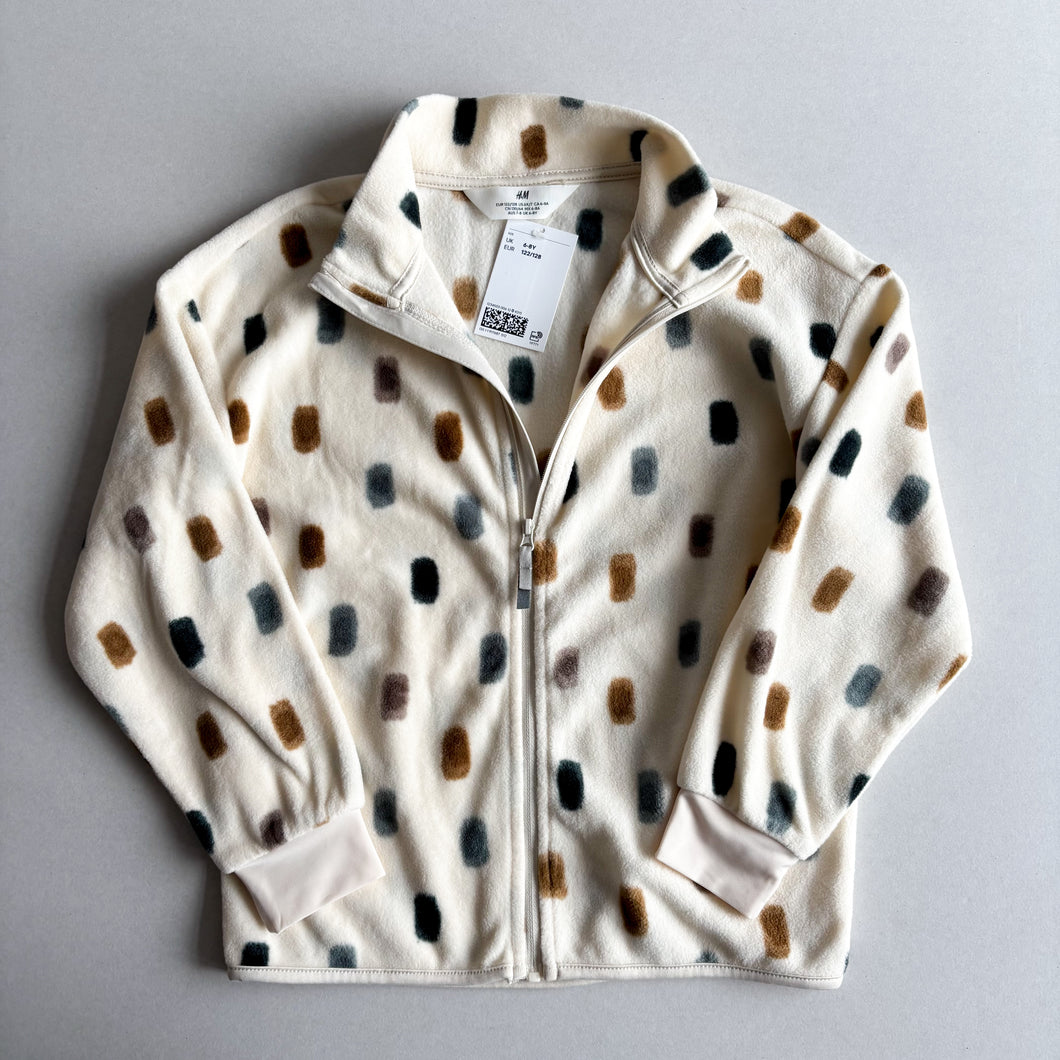 H&M Cream Fleece - 6-8 years