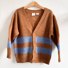 Load image into Gallery viewer, Zara Brown &amp; Blue Knit Cardigan - 3-4 years
