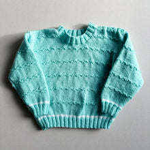 Load image into Gallery viewer, Handknit Blue Jumper - 1-2 years
