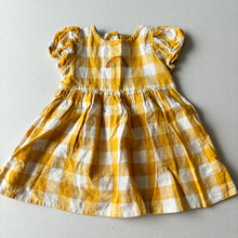 Load image into Gallery viewer, Little Bird Yellow Gingham Dress - 9-12 months
