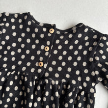 Load image into Gallery viewer, Zara Black Spotty Dress - 12-18 Months
