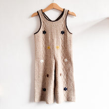 Load image into Gallery viewer, Zara Beige Floral Wool Mix Jumpsuit - 18-24 months
