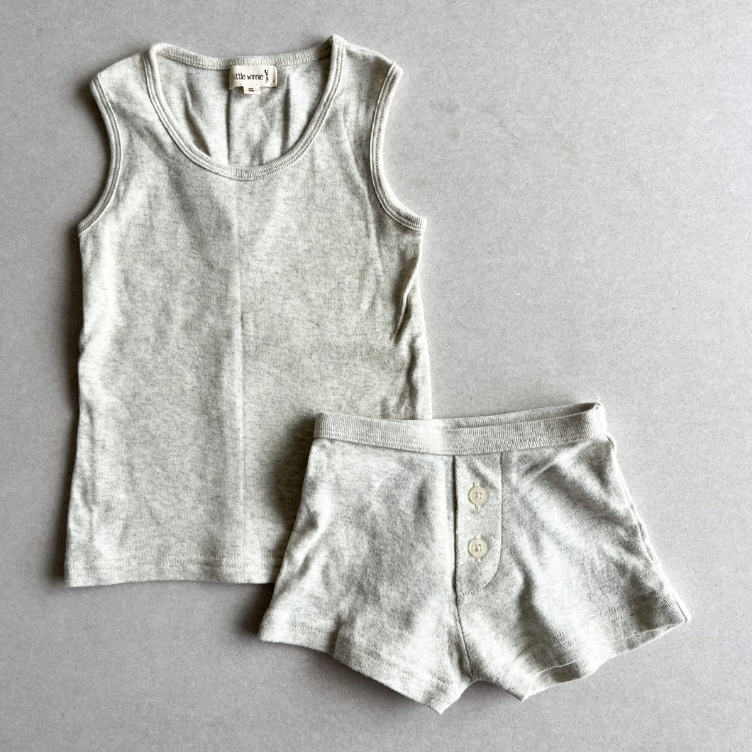 Little Winnie Grey Vest & Shorts Set - 1-2 years
