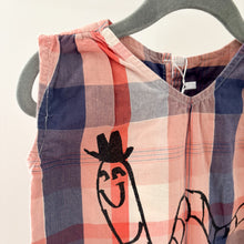 Load image into Gallery viewer, Bobo Choses Organic Food Plaid Summer Dress - 4-5 years
