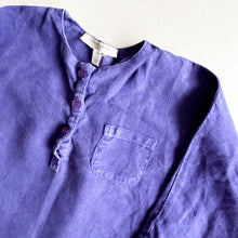 Load image into Gallery viewer, Caramel Purple Long Sleeve Blouse - 12 months
