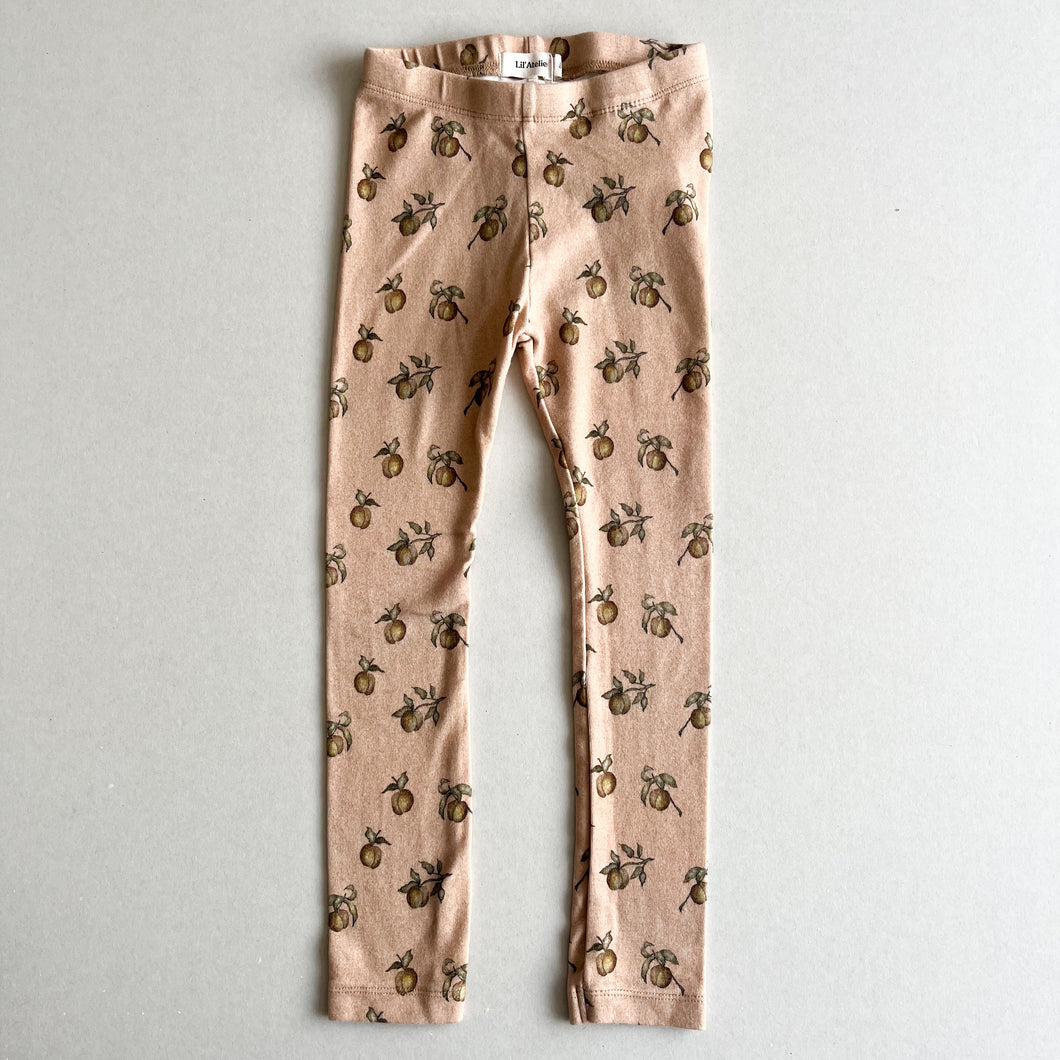 Lil' Atelier Peach Leggings  - 4-5 years