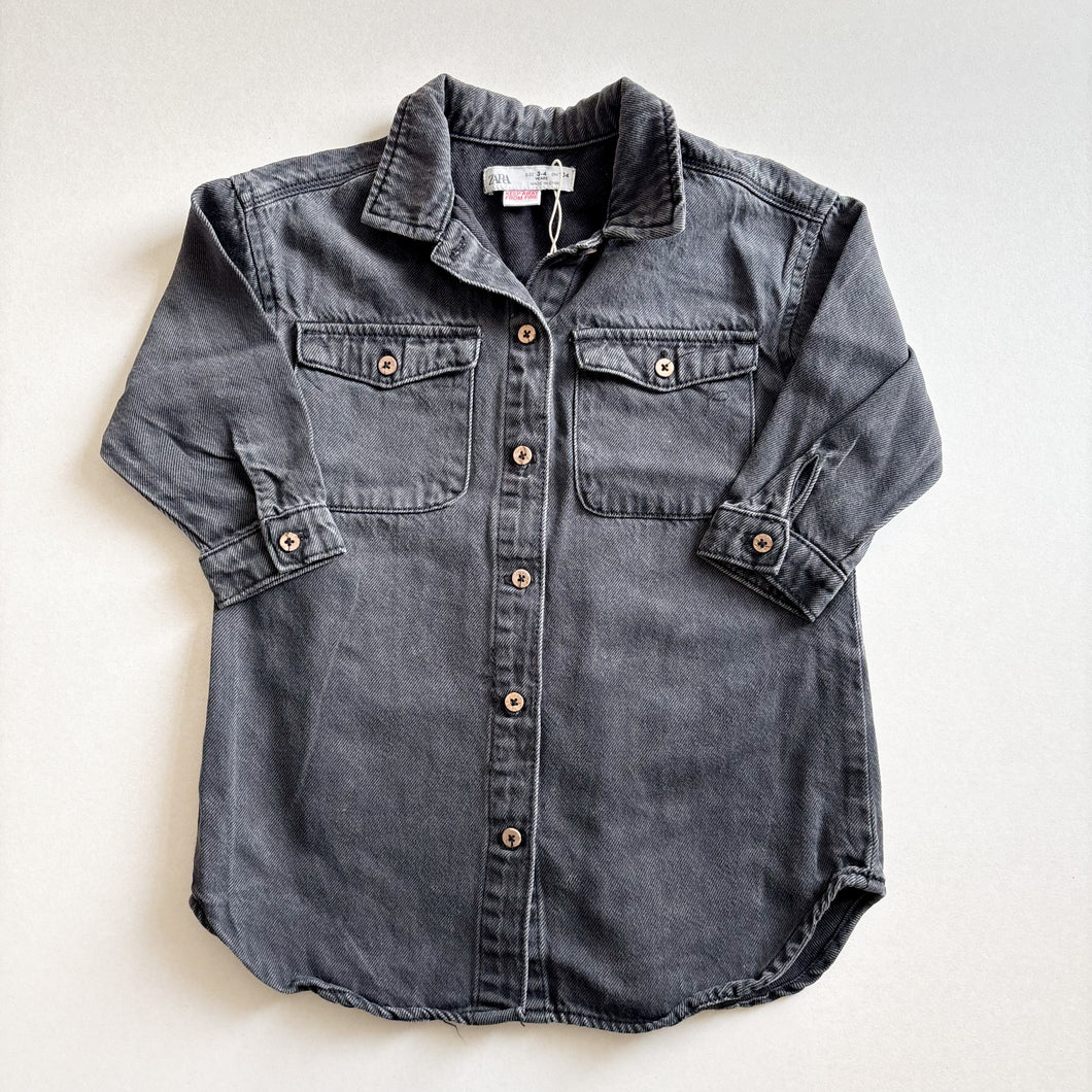 Zara Denim Dress - 3-4 years