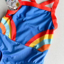 Load image into Gallery viewer, Frugi Rainbow Swimming Costume - BNWT - 18-24 months
