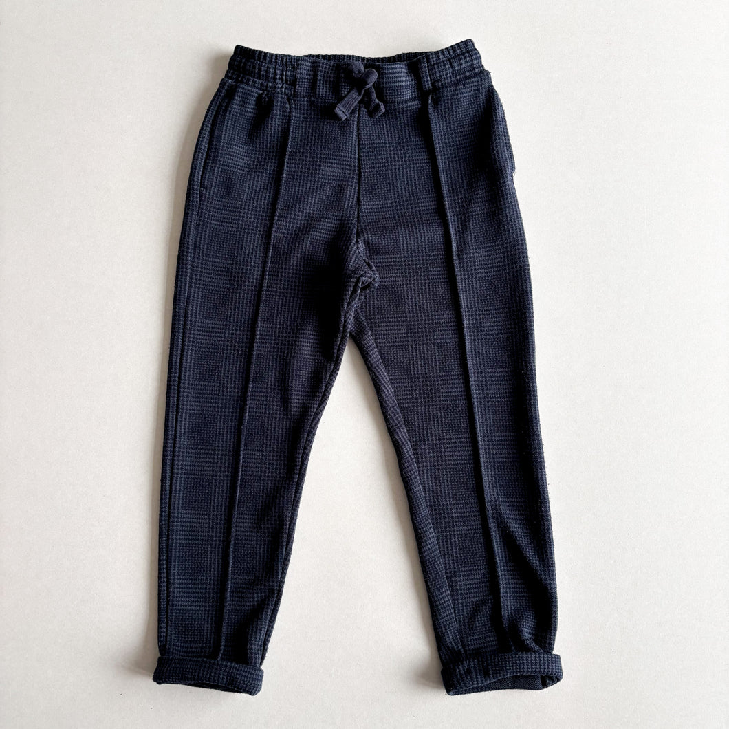 H&M Navy Houndstooth Trousers - 5-6 years