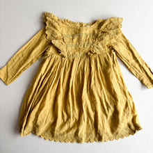 Load image into Gallery viewer, Louise Misha Mustard Cotton Dress - 6 years
