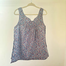 Load image into Gallery viewer, Vertbaudet Purple Floral Sleeveless Smock Top - 6 years
