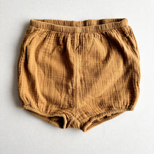 Load image into Gallery viewer, H&amp;M Mustard Muslin Cotton Bloomer Shorts - 3-4 years
