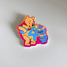 Load image into Gallery viewer, Vintage 4th Birthday Badges
