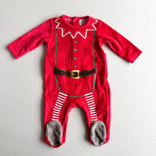 Load image into Gallery viewer, Zara Red Elf Romper - 3-6 Months
