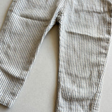 Load image into Gallery viewer, Zara Blue Stripe Dungarees - 18-24 months

