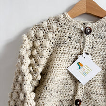 Load image into Gallery viewer, Handmade Beige Fleck Cardigan - 1-2 years
