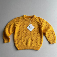 Load image into Gallery viewer, Handknit Sunshine Yellow Jumper - 2-3 years
